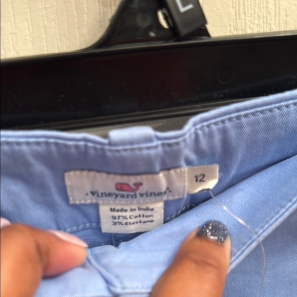 Vineyard Vines Blue Bermuda Shorts Casual Cotton Blend. Girls size 12 - Picture 3 of 4